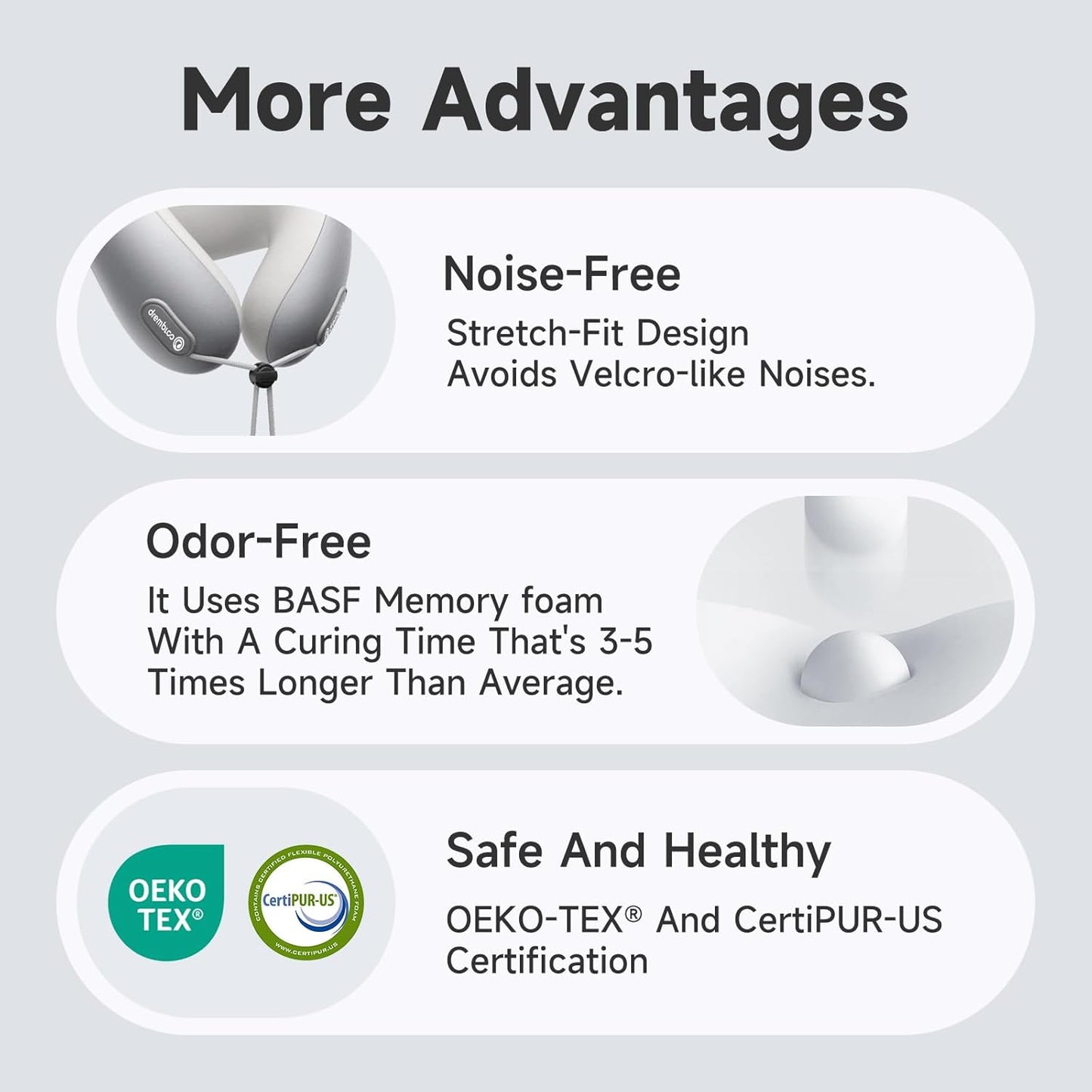 Neck Pillow Airplane, 100% Pure Memory Foam, Cooling Airplane Pillow, Travel Pillow, Travel Pillows for Airplanes, Plane Pillow, Flight, Brown