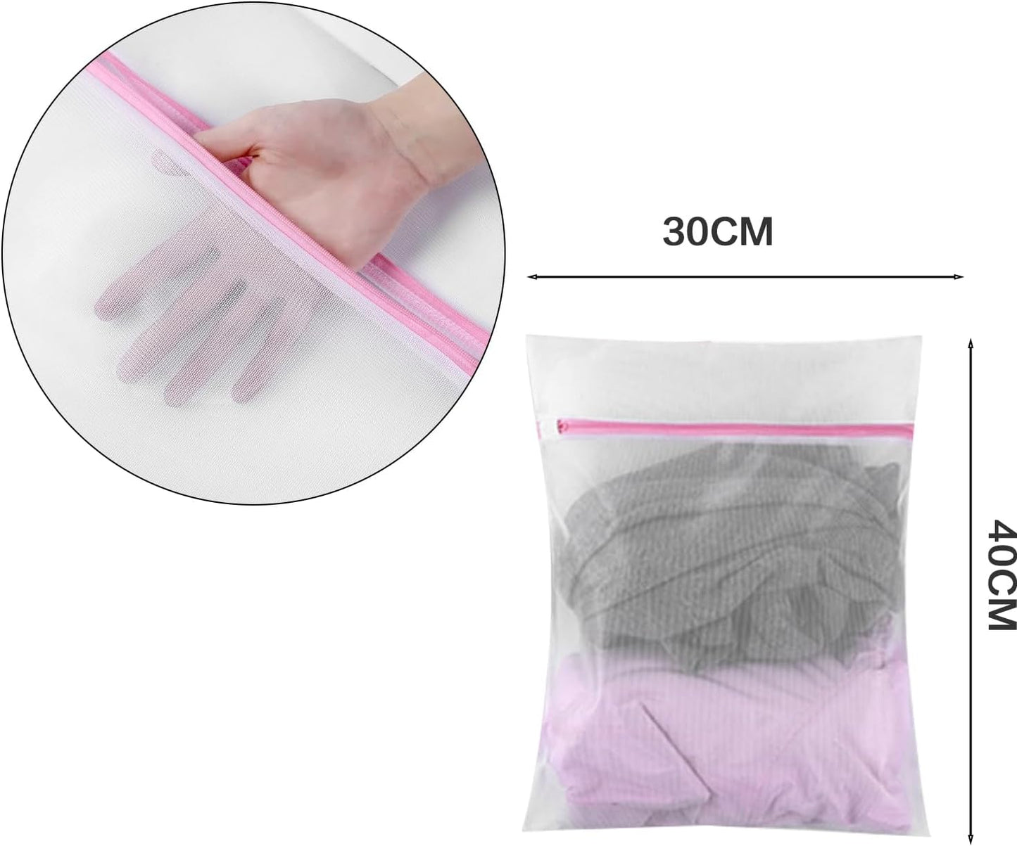 Hanging Garment Bag Suit Bags for Closet Storage (Set of 12) Garment Bags for Hanging Clothes Travel with Zipper for Suit Sweaters Travel Laundry Wardrobe Closet Dust Cover (Black, 24'' x 48'')