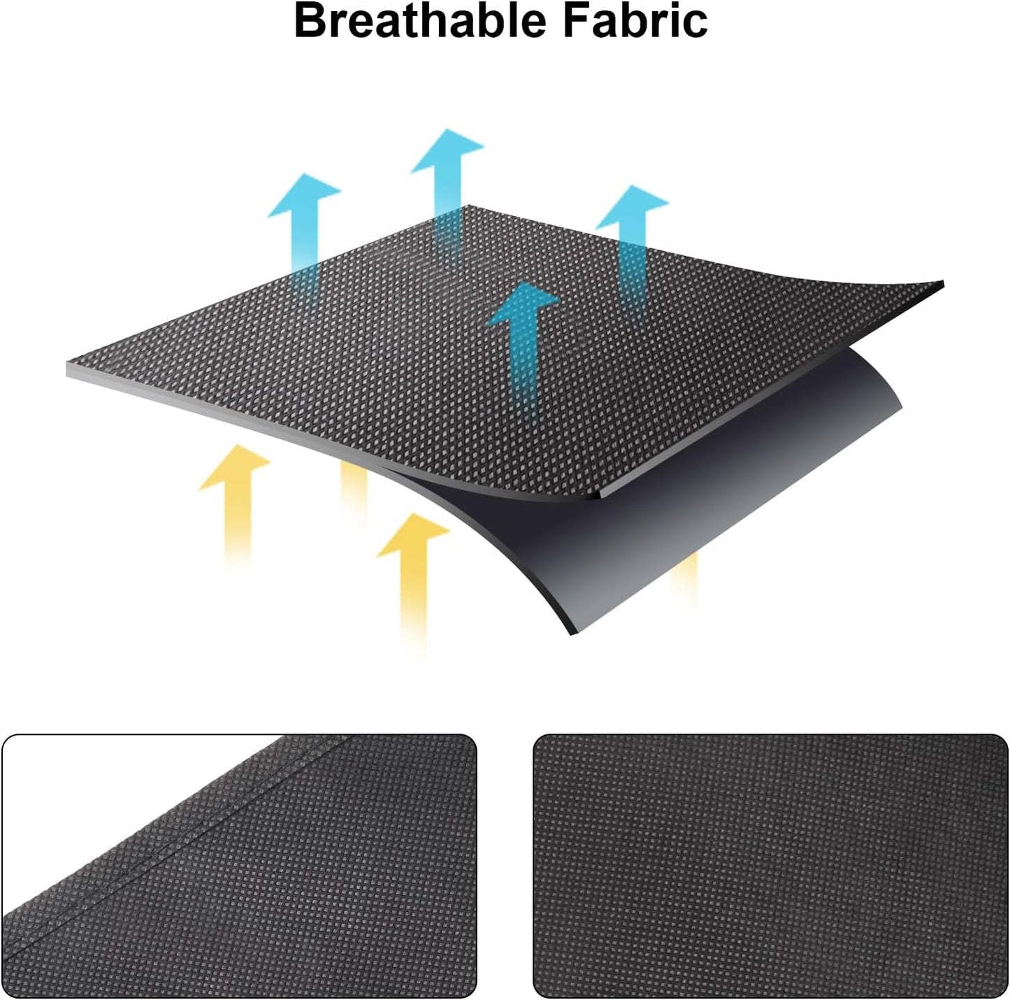 Syeeiex 40" Suit Bag(Set of 8), Suit Bags for Closet Storage, Garment Bags for Hanging Clothes, Suit Cover Bags for Suits, T-shirts, Jackets, Coats, Business Wear (Black)