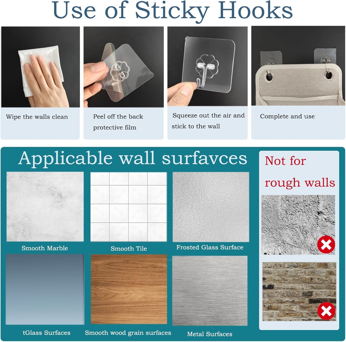 2 Pack Wall Hanging Storage Basket,Wall Hanging Organizer Bags with Pockets, Wall organizer Storage for Dormitory Bathroom Bedroom Kitchen(White-upgraded)