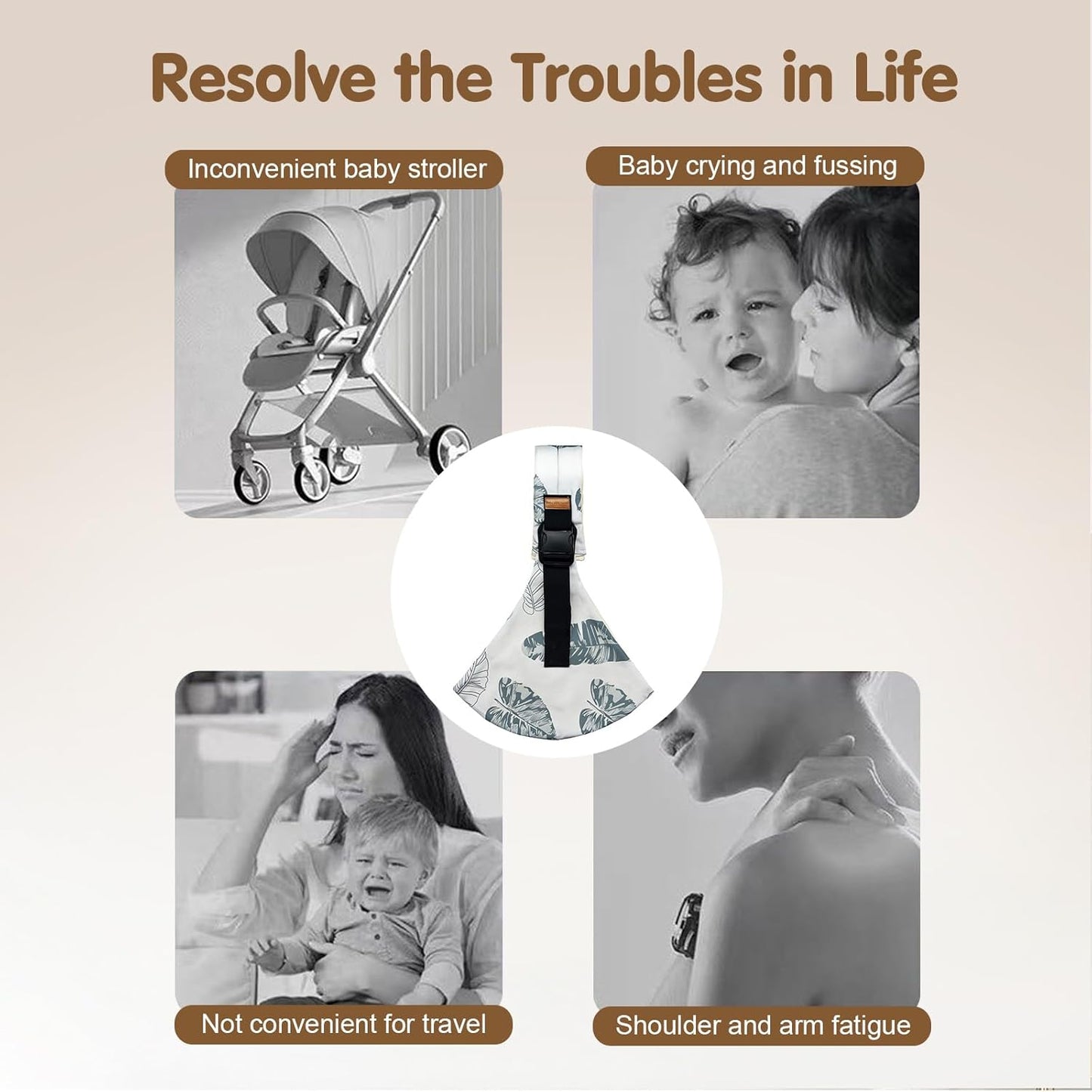 Baby Sling Carrier,Toddler Carrier, 2025 New Baby Sling,Portable and Lightweight Sling,Non-Slip Hip Seat Carrying 10-30lbs(Avocado)