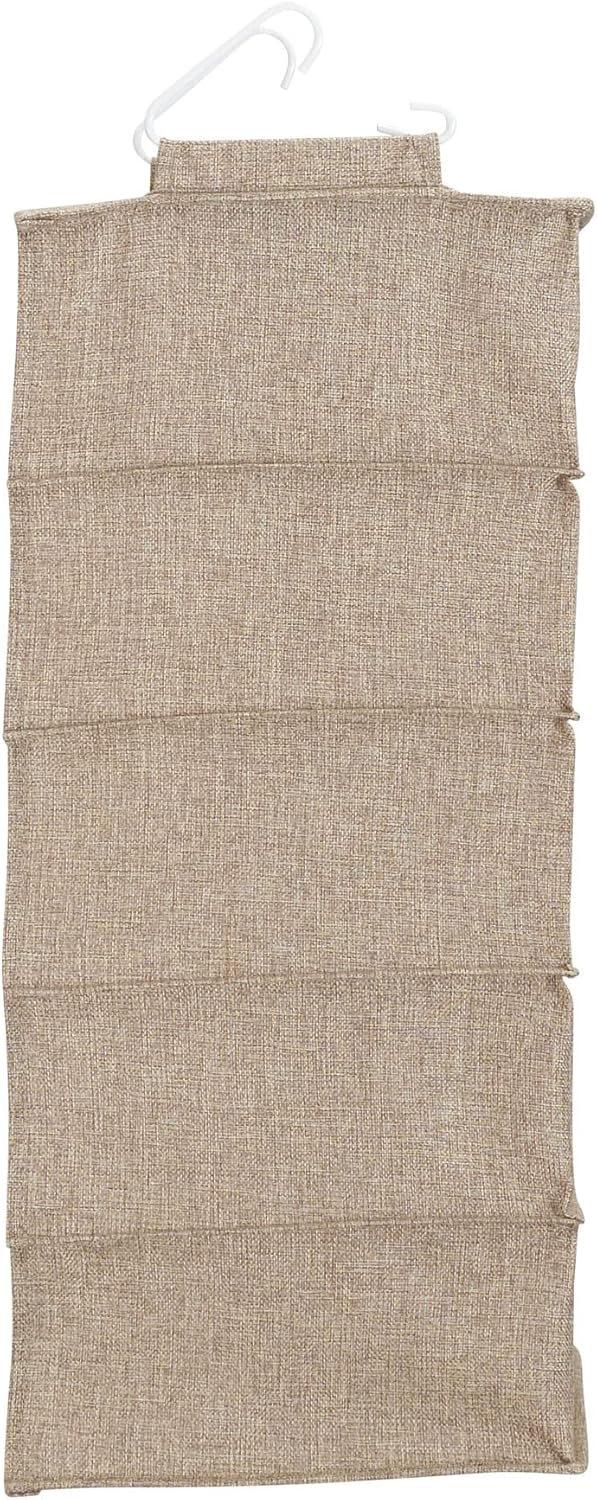 Household Essentials 10 Pocket Hanging Shoe Closet Organizer with Hooks