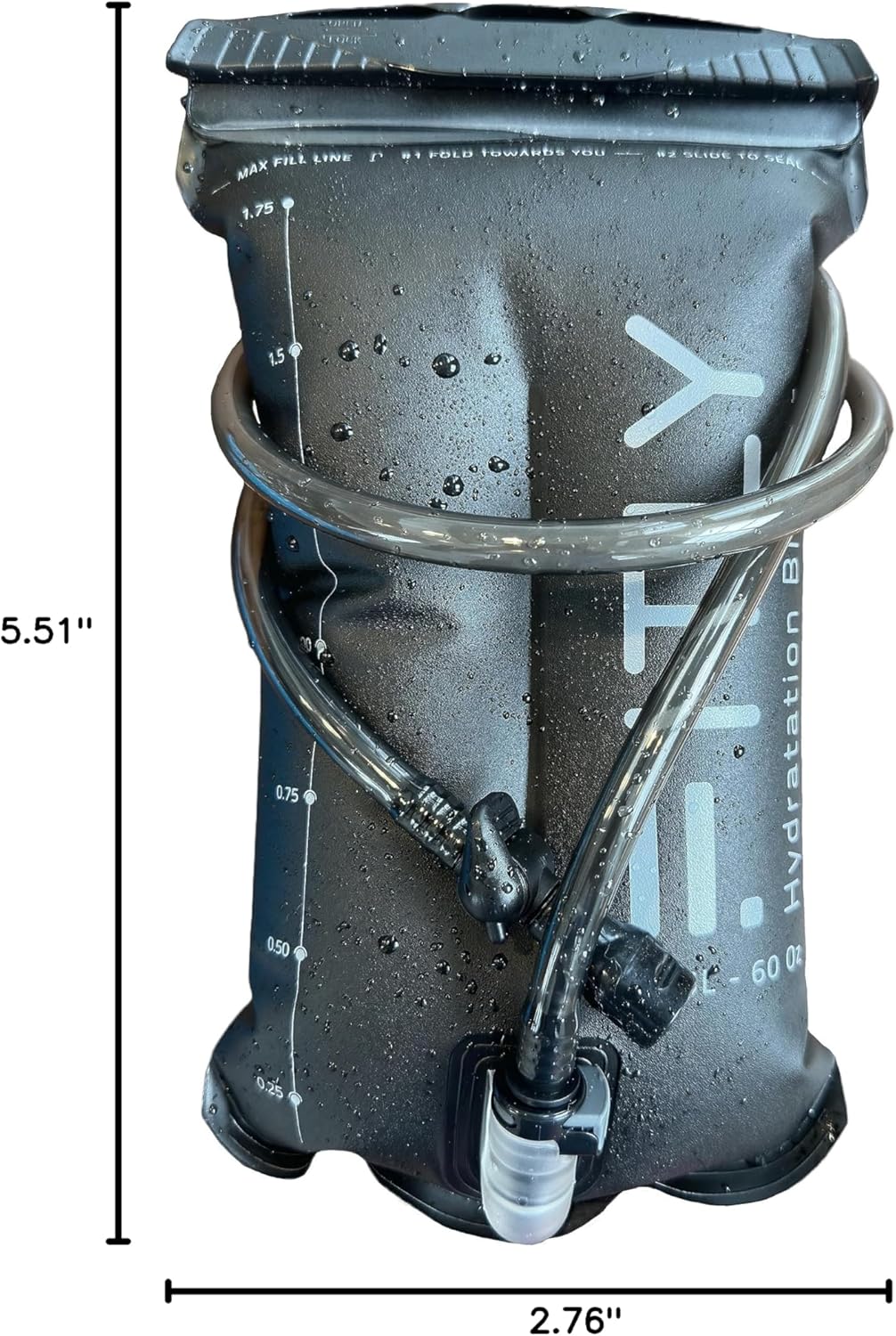 Soft Flask - Shrink As You Drink Soft Water Bottle for Hydration Pack - Folding Water Bottle Ideal for Running, Hiking, Cycling, Climbing & Rigorous Activity