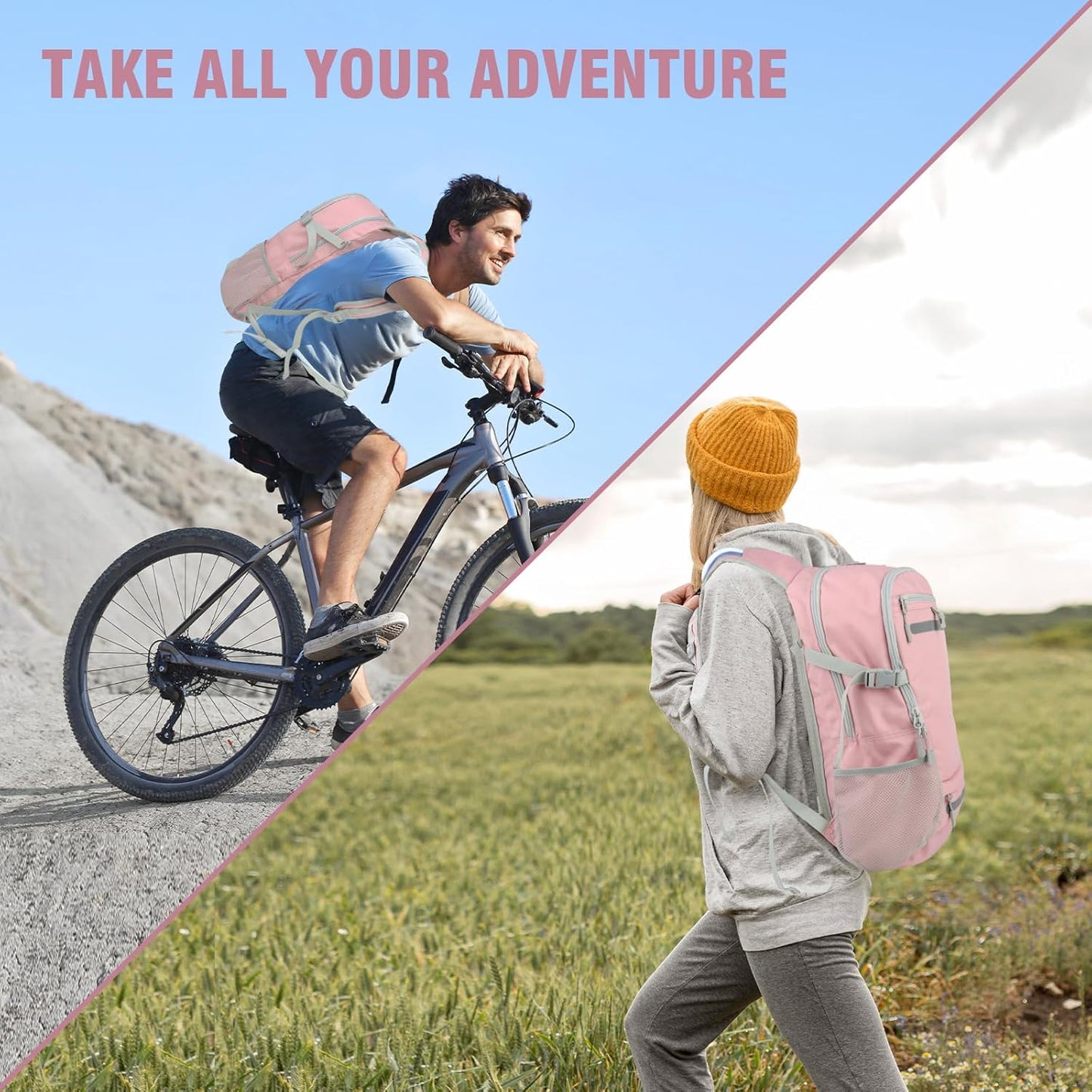 Zavothy 18L Hydration Backpack with 3L Water Bladder – Waterproof Hiking Pack with Insulated Bladder Compartment, Hidden Helmet Holder & Rain Cover – for Running, Cycling, and Camping