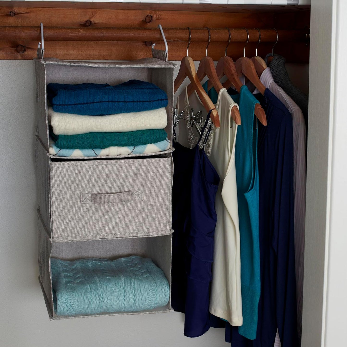 Household Essentials 3 Shelf Hanging Closet Organizer