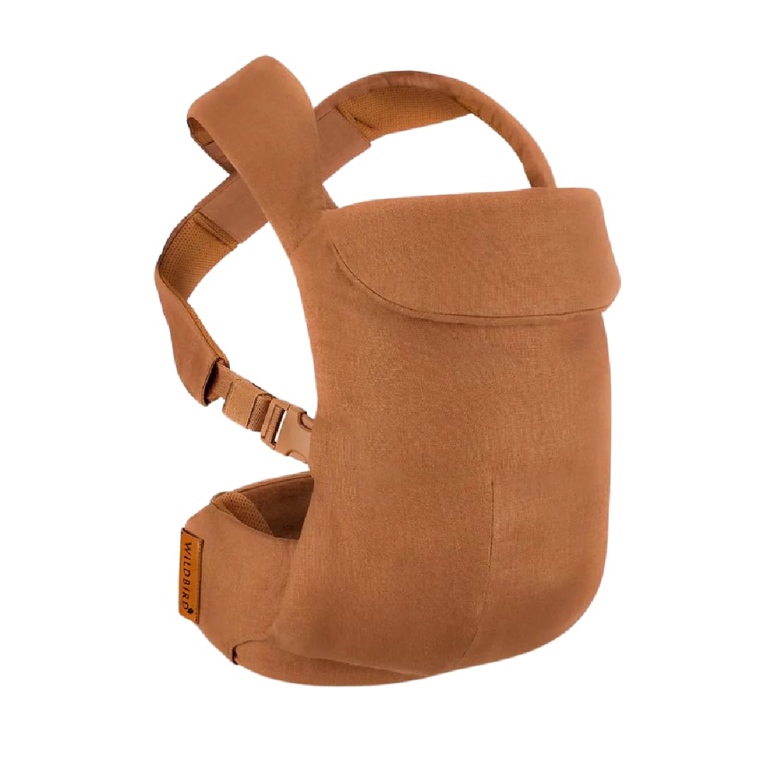 WildBird - Aerial Carrier - 7 to 45 lbs - for Moms, Dads & Caregivers - 100% Natural European Linen Fibers - Versatile & Adjustable - Large Size - Willow Fabric