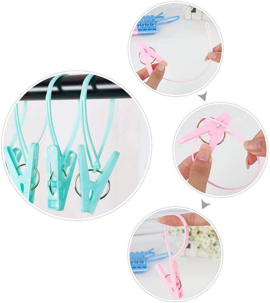 20 Pcs Travel Hangers with 12 Pcs Clips Cruise Ship Essentials Portable Folding Clothes Hangers Travel Accessories Foldable Clothes Drying Rack