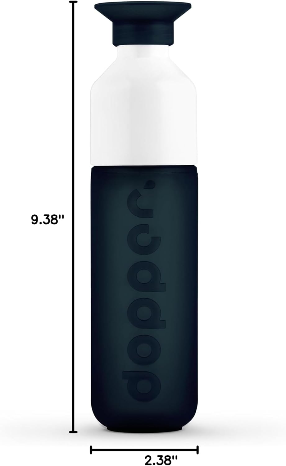 Preserve Dopper Water Bottle, 15.25 Ounce, Dark Spring