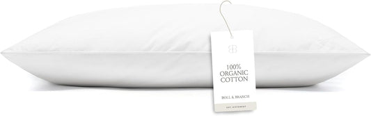 BOLL & BRANCH Down Alternative Pillow - Soft, King - Cooling Shell - Hypoallergenic Primaloft Luxury Down Alternative Fill - Superior Support