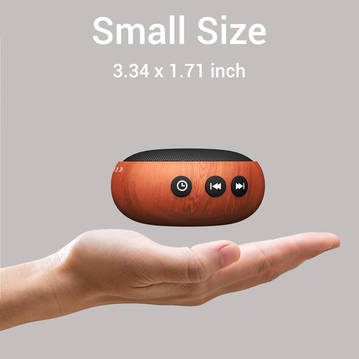 SoundMe Small Sound Machine Brown Noise Machine 30 Soothing Natural Sounds Rain Fan Pink White Noise Machine for Baby Kids Adults with 36 Volume Control Powered by AC or USB Sleep Timer Wood Grain