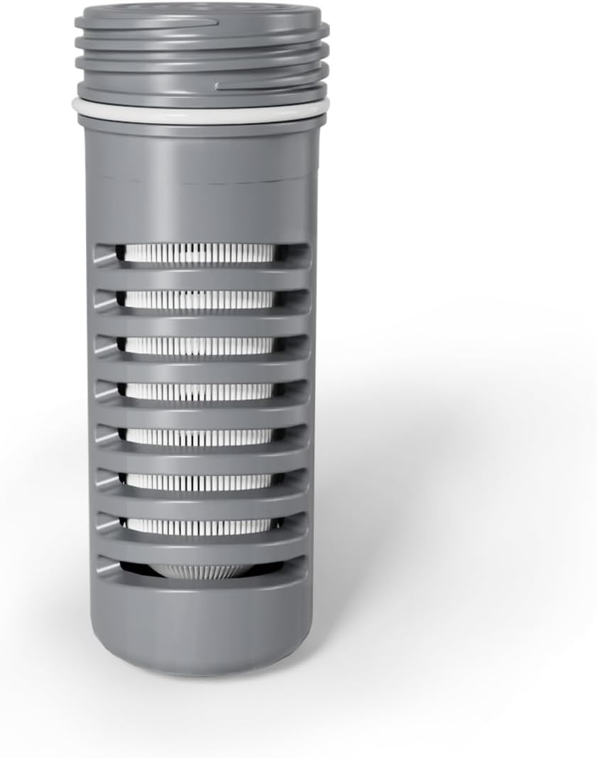 Collapsible Squeeze Water Filter Bottle with Filter with NSF/FDA Certification Befree or Peak Series Replacement for Hiking,Running,Camping,Travel,Cycling,BPA-Free (Grey-Filter Element, 5000L)