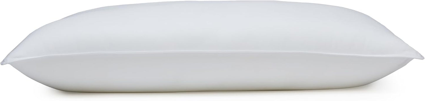Amazon Basics Down-Alternative Pillows for Stomach and Back Sleepers, Soft Density, 20 x 36 inches, 2-Pack, White