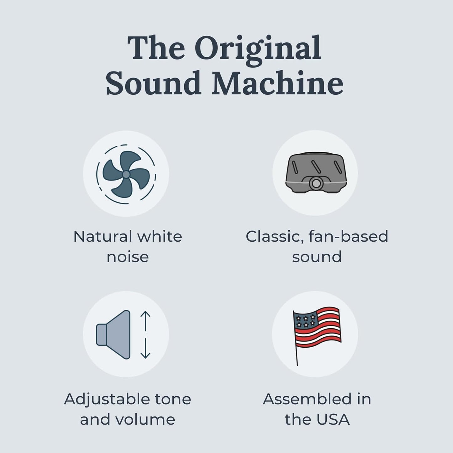 Yogasleep Dohm (Gray) The Original White Noise Machine, Relaxing Natural Sound from a Real Fan, Noise Cancelling for Office Privacy, Sleep Aid for Adults & Baby, Travel Size Pink Noise Machine