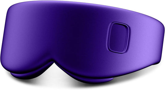 Heated Eye Mask Replaceable Cover - Electric Silk Eye Heating Pad Not Included, Adjustable Heated Sleep Eye Mask Cover, Stress and Tension Relief, Purple