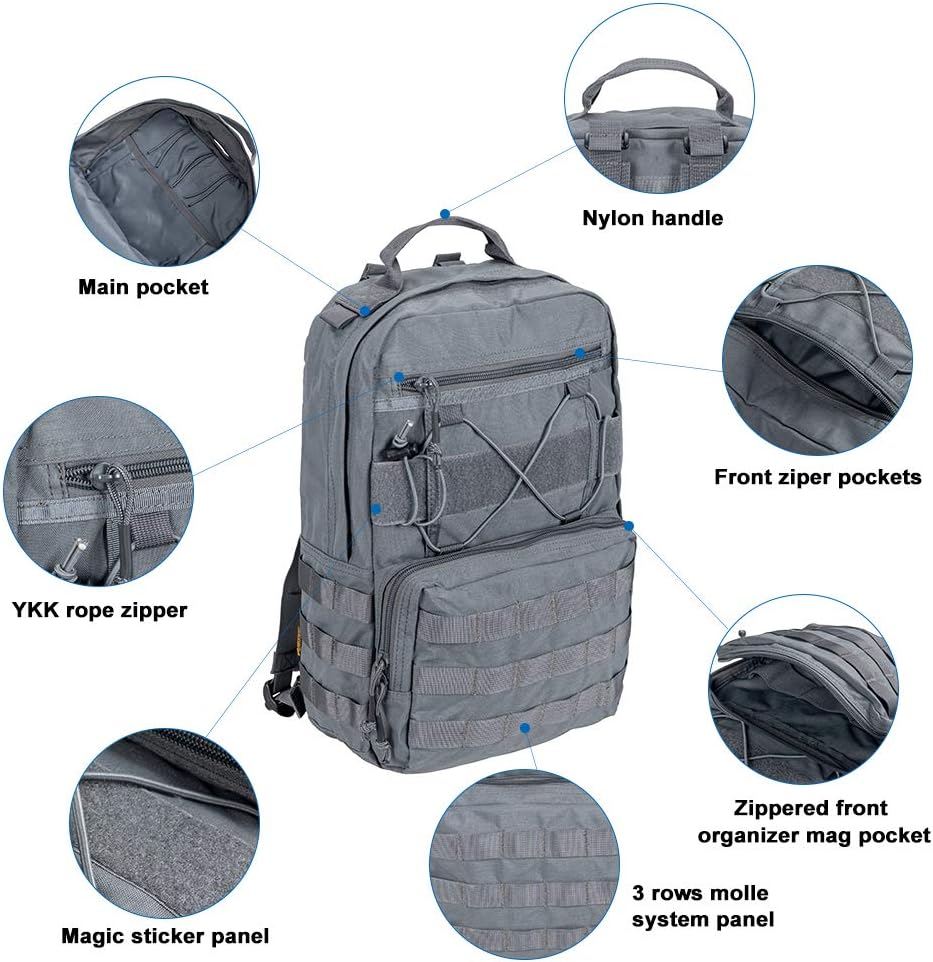 EXCELLENT ELITE SPANKER Outdoor Hydration Backpack Bundle Packs Water Bladder Carrier for 3L Water Bladder