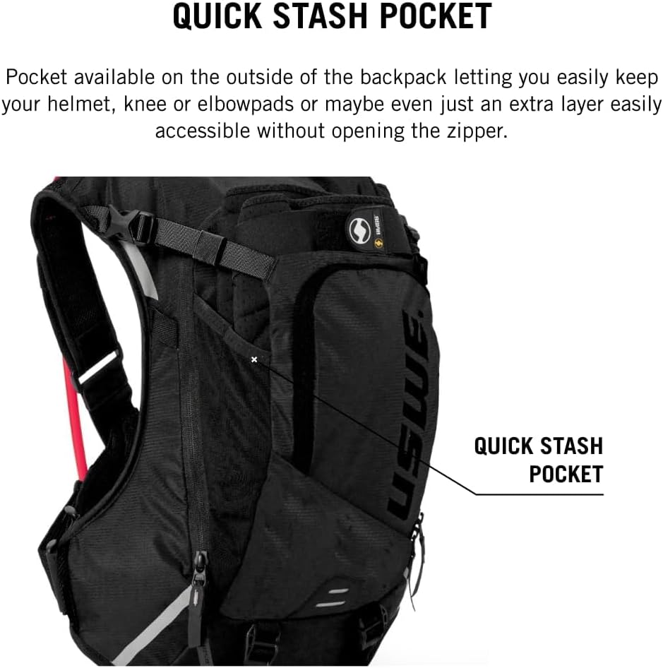 USWE MTB Hydro Hydration Pack with Hydration Bladder - Hydration Backpack for Cycling, Mountain Biking, E-MTB and Gravel Riding, Backpack with Water Bladder