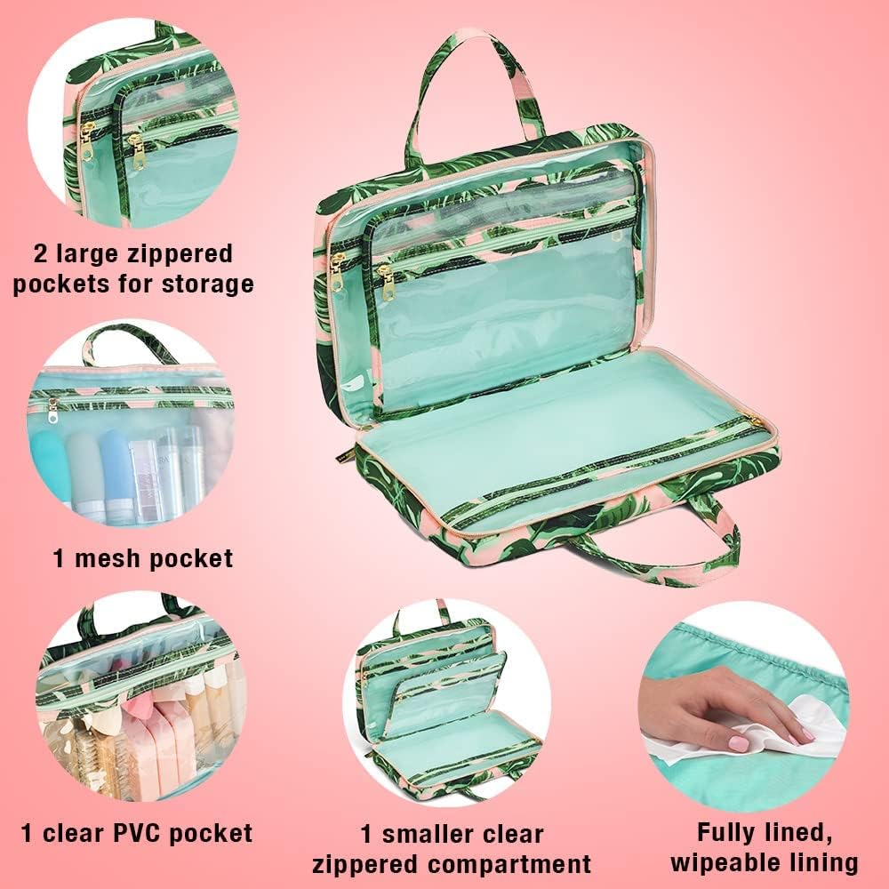 Conair Travel Toiletry Bag - Makeup Bag - Cosmetic Bag -Travel Makeup Bag