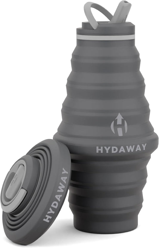 HYDAWAY 25oz Collapsible Water Bottle - BPA-Free, Leakproof, Lightweight, and Space-Saving - Perfect for Hiking, Travel, and All-Day Hydration