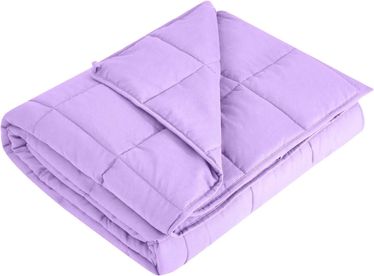 L'AGRATY Weighted Blanket - 60"x80", 20lbs Cooling Breathable Heavy Blanket with Glass Beads for Adult All-Season