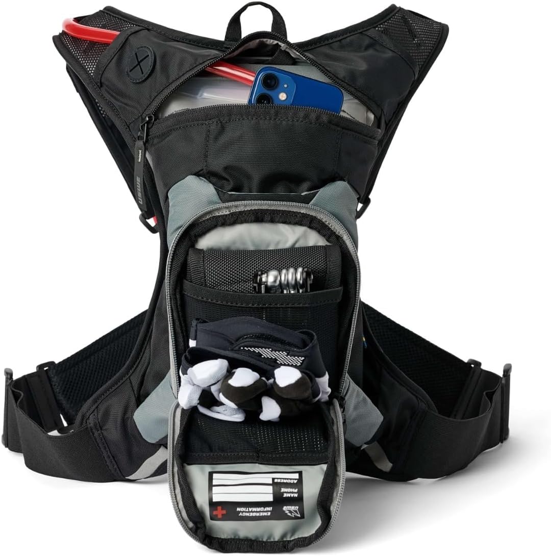 USWE Outlander Hydration Pack with Water Bladder, Hydration Backpack - Backpack for Cycling, MTB, Trail Running & More