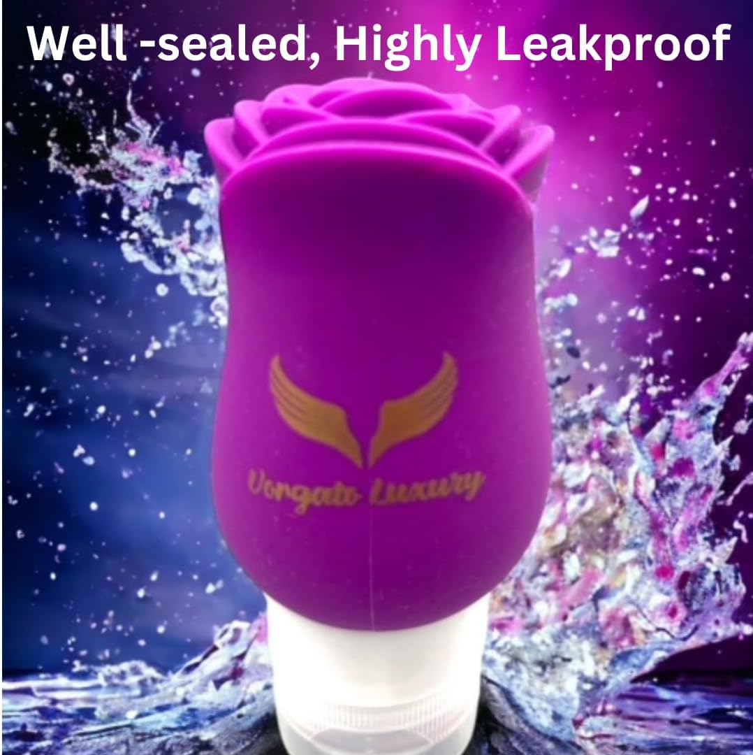 -3oz Travel Toiletry Bottles - Travel Containers for Toiletries Leak proof - Toiletry Bottles - Travel Size Containers - TSA Approved Travel Bottles - 3oz Silicone 4pcs