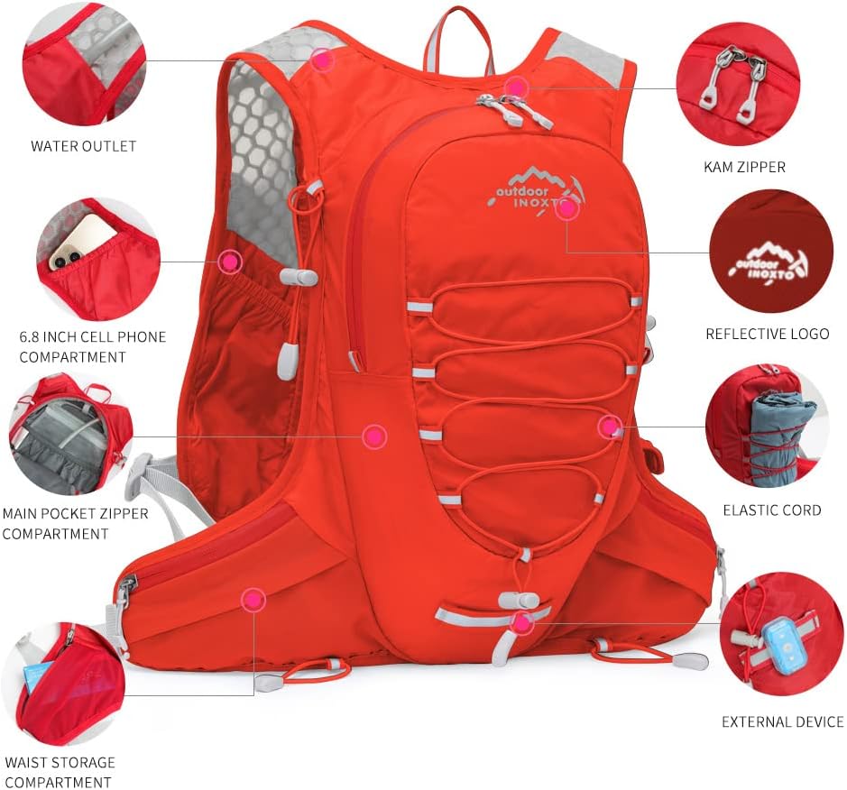 Running Hydration Vest for Men Women Water Backpack for Running 3L Running Hydration Pack for Trail Running Marathon Race Hiking