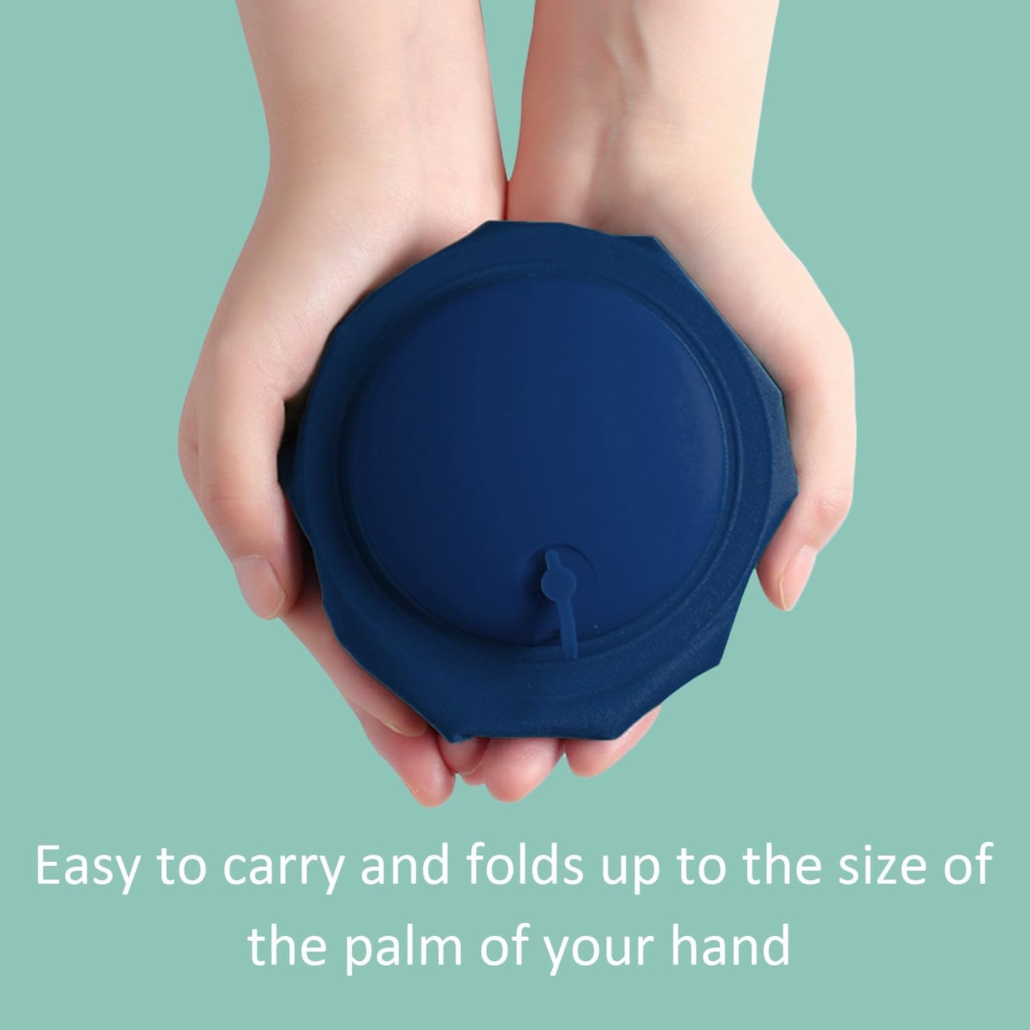 Inflatable Travel Pillow for Sleeping Airplane - Inflatable Neck Pillow for Traveling on Plane, Press to Inflate,Portable Travel Neck Pillow with Carry Bag （Drak Blue）