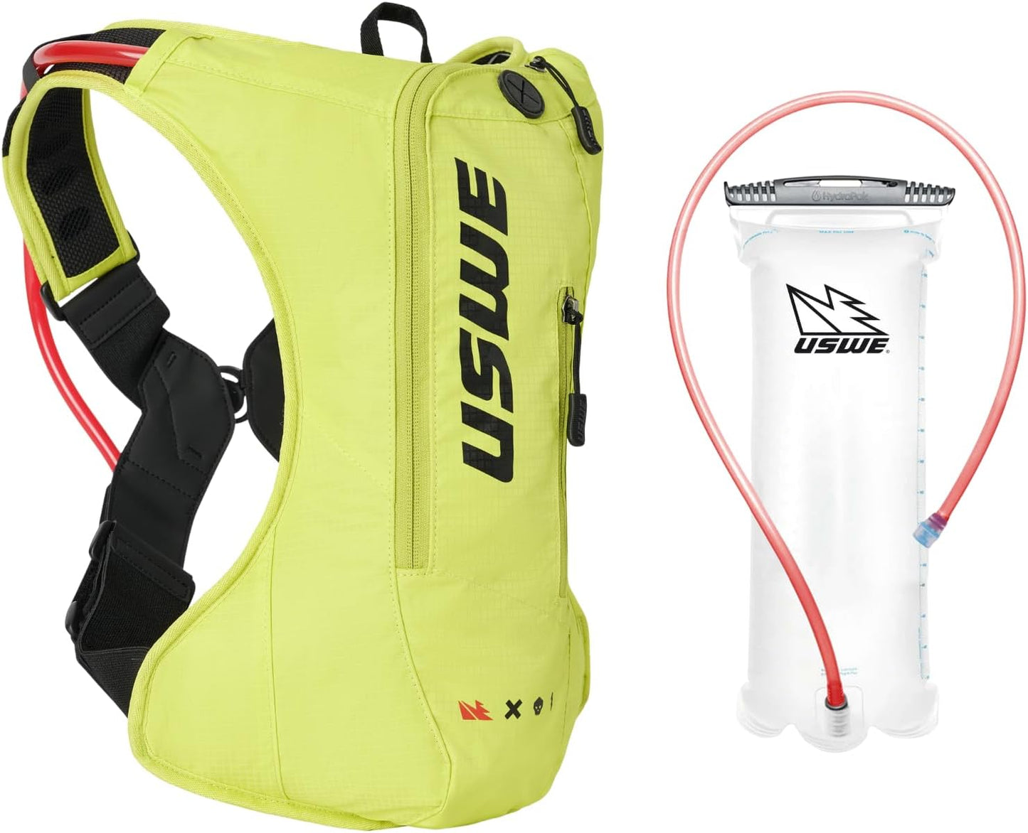 USWE Outlander Moto Hydration Pack, Running, Hiking Hydration Backpack with Water Bladder, Hydropack for Men and Women, Backpack Gear and Equipment for Cycling, MTB