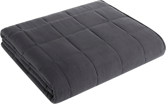 L'AGRATY Weighted Blanket 20lbs 80x87 Cooling Breathable Heavy Blanket with Glass Beads for Adult All-Season