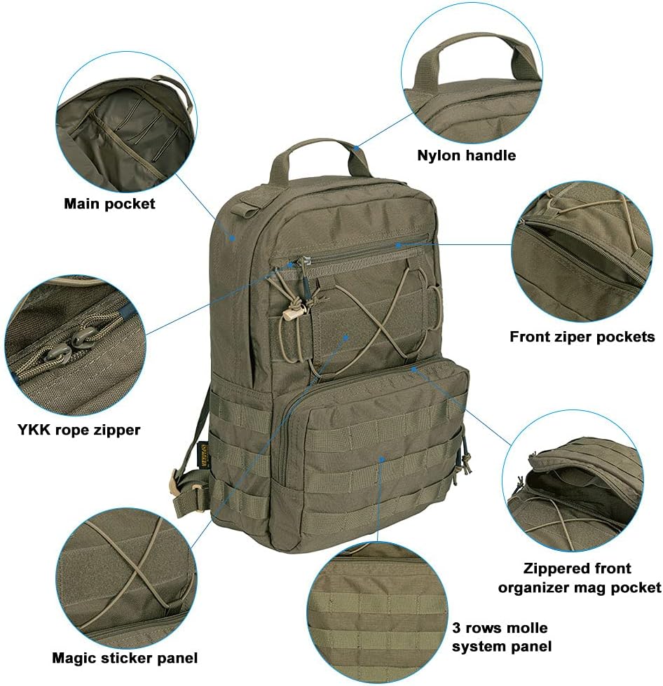 EXCELLENT ELITE SPANKER Outdoor Hydration Backpack Bundle Packs Water Bladder Carrier for 3L Water Bladder