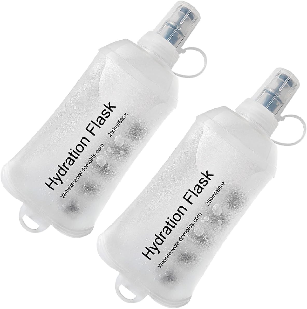 AXEN Soft Flask TPU Foldable Running Hydration Flask, Soft Collapsible Water Bottle for Hydration Pack Cycling Marathon Running Hiking