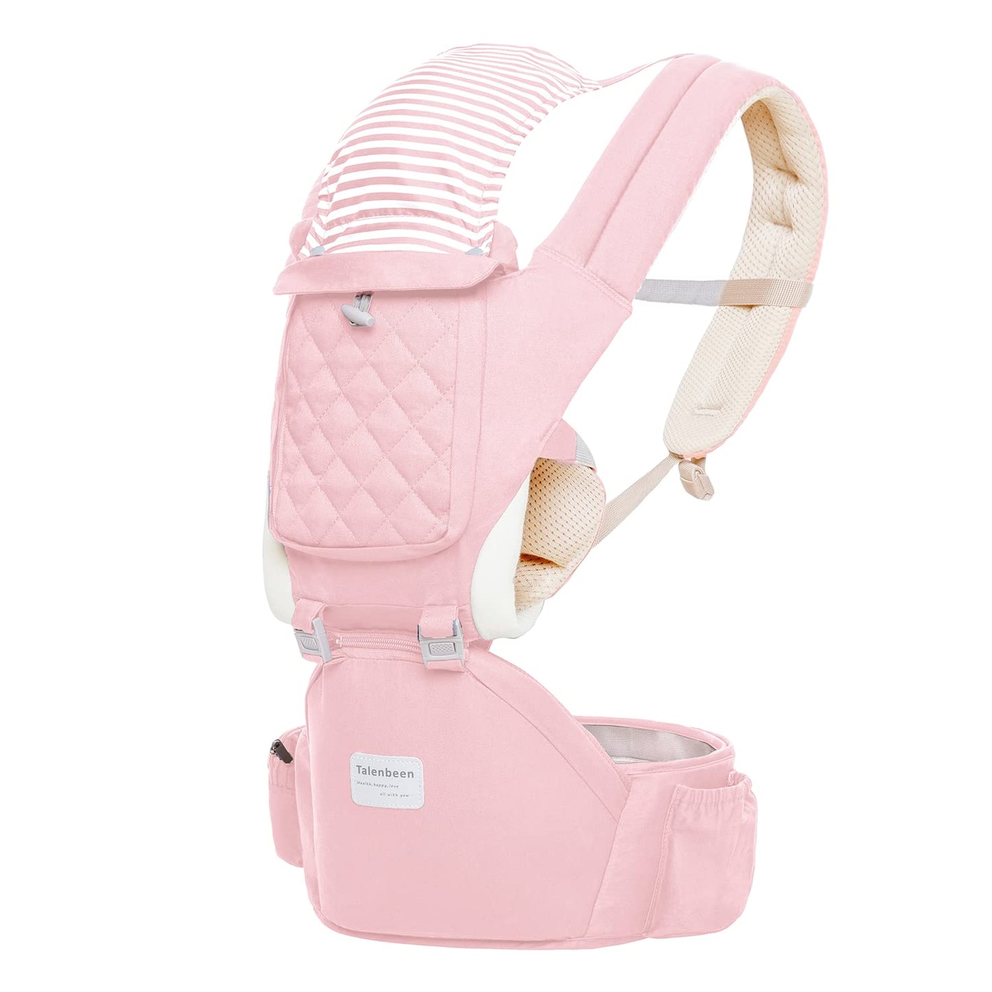 Baby Carrier Newborn to Toddler, 6-in-1 Baby Carrier with Hip Seat Lumbar Support 7-41 lbs, Baby Soft Carrier for All Seasons & Positions, Adjustable Size for Shopping Hiking Travelling