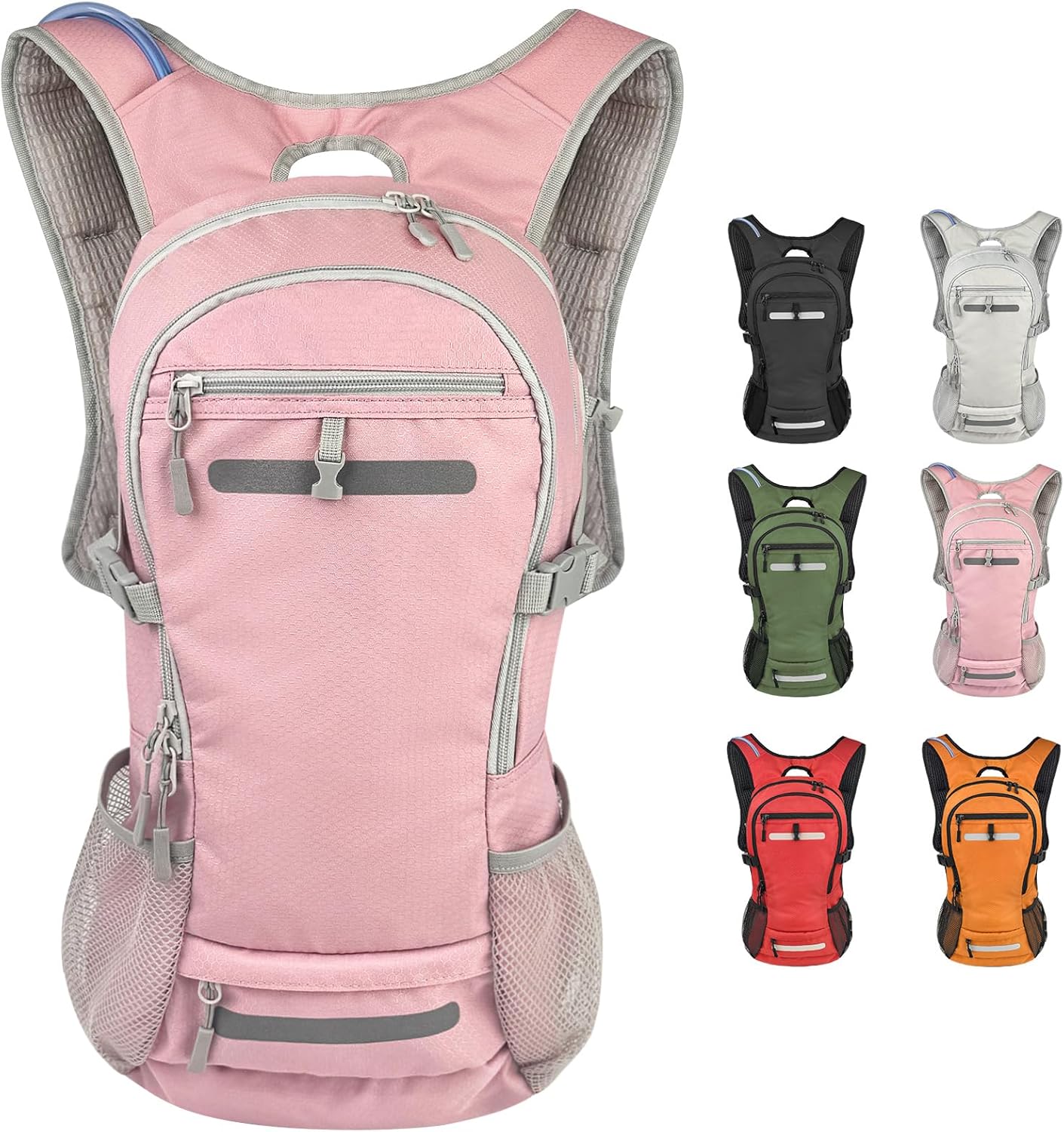 Zavothy 18L Hydration Backpack with 3L Water Bladder – Waterproof Hiking Pack with Insulated Bladder Compartment, Hidden Helmet Holder & Rain Cover – for Running, Cycling, and Camping