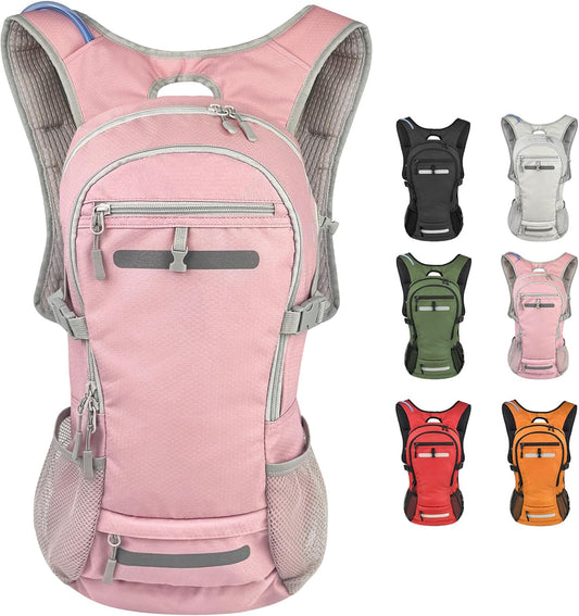 Zavothy 18L Hydration Backpack with 3L Water Bladder – Waterproof Hiking Pack with Insulated Bladder Compartment, Hidden Helmet Holder & Rain Cover – for Running, Cycling, and Camping