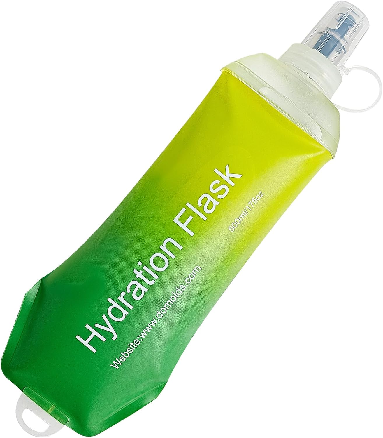 AXEN Soft Flask TPU Foldable Running Hydration Flask, Soft Collapsible Water Bottle for Hydration Pack Cycling Marathon Running Hiking