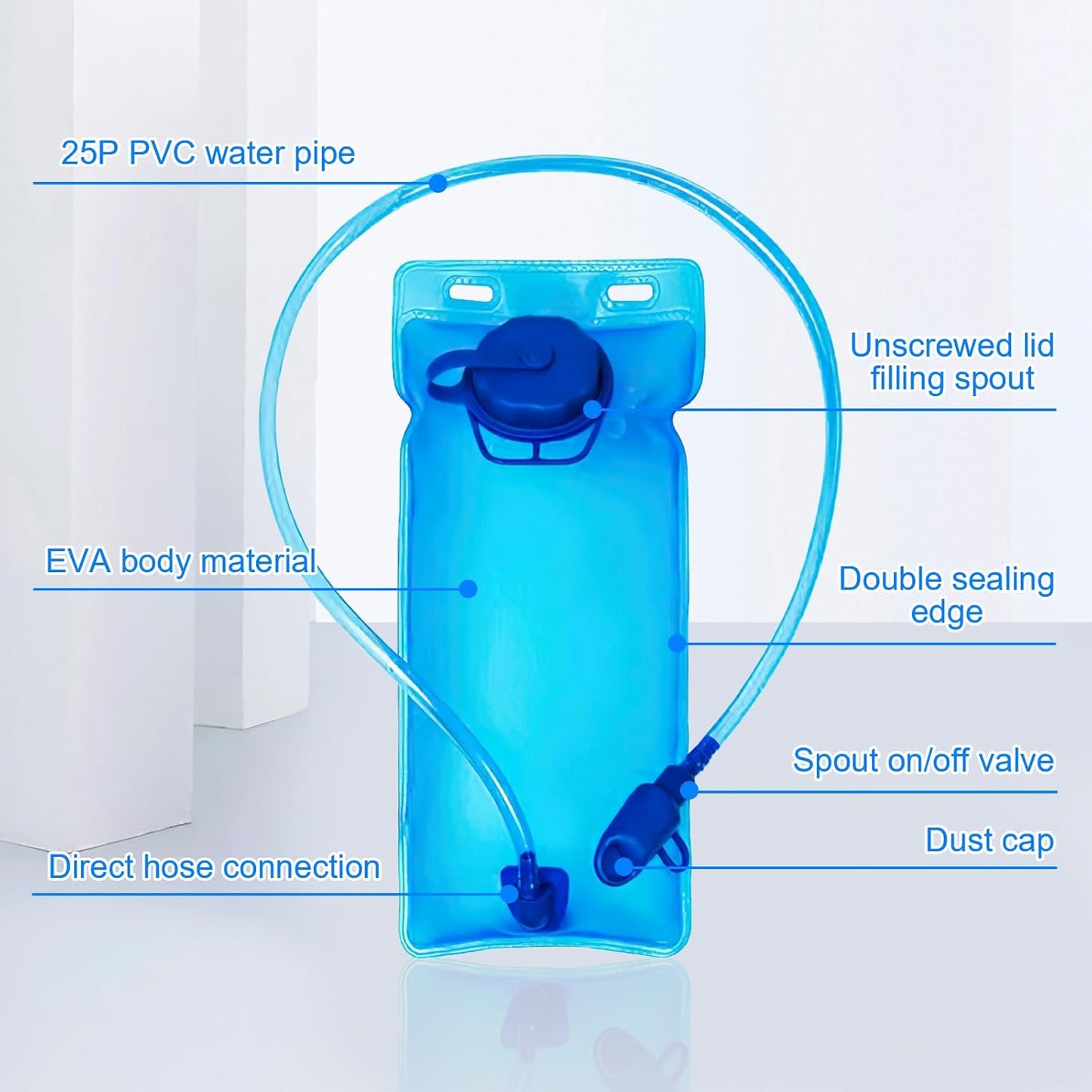 Hydration Backpack, Cycling Backpack Outdoor,Lightweight Hydration Pack with 70 oz 2L Hydration Bladder, Water Backpack for Running, Hiking, Cycling, Climbing, Camping, Biking