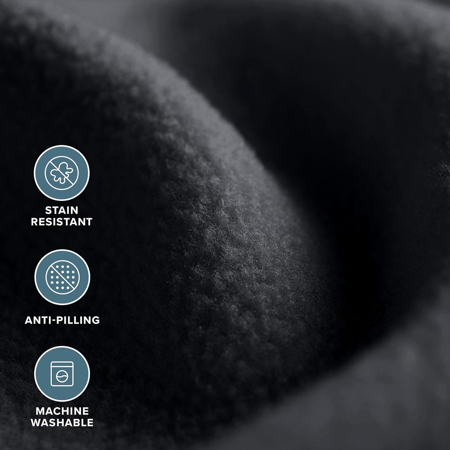 Bare Home Polar Fleece Blanket - Throw - Black - Warm & Cozy - Premium Fleece - Blanket for Bed, Sofa, Camping, Travel and Cold Nights - Lightweight (Throw, Black)