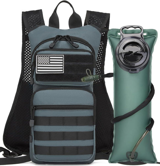 ATBP Running Hydration Vest Pack Thermal Insulation 3L TPU Water Bladder Tactical Backpack Bag for Cycling Hiking Daypack Men & Women