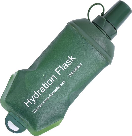 AXEN Soft Flask TPU Foldable Running Hydration Flask, Soft Collapsible Water Bottle for Hydration Pack Cycling Marathon Running Hiking