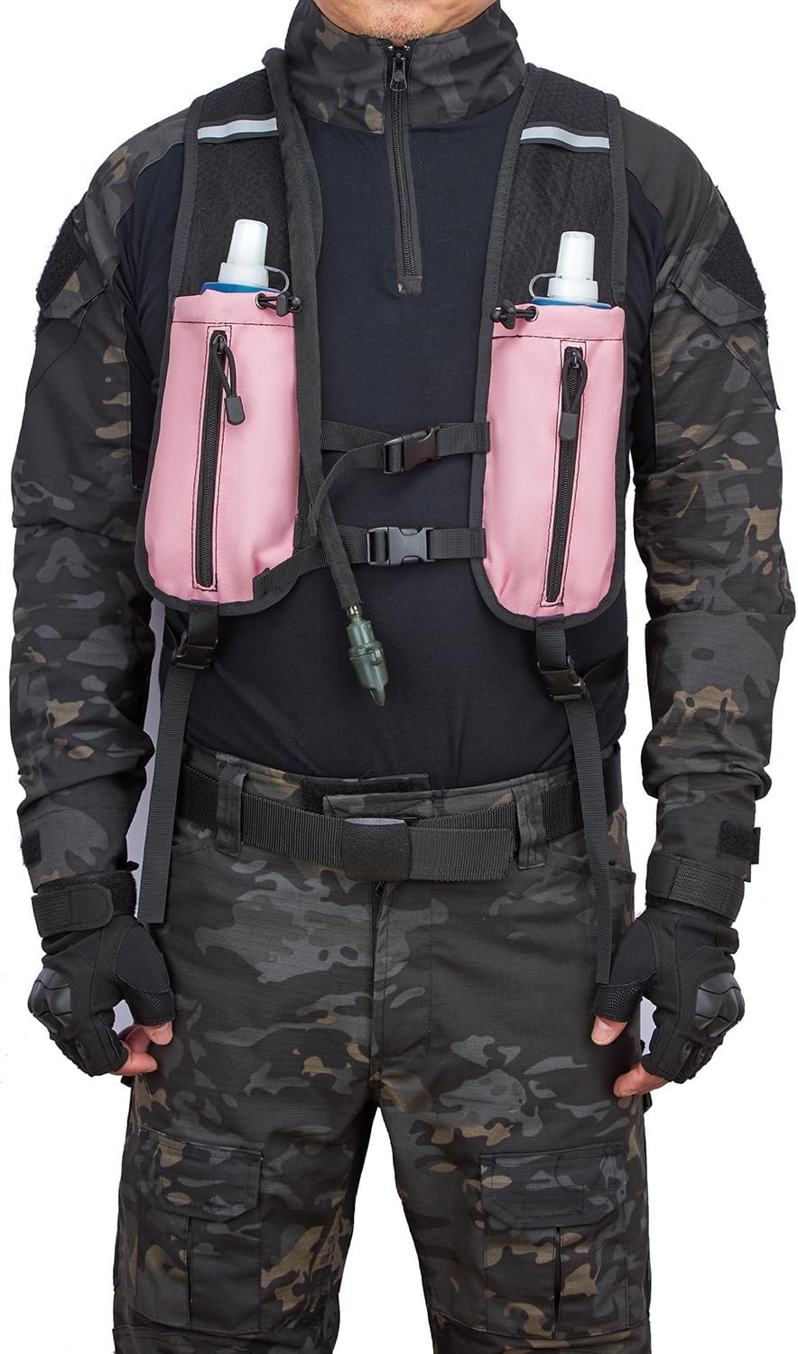 ATBP Running Hydration Vest Pack Thermal Insulation 3L TPU Water Bladder Tactical Backpack Bag for Cycling Hiking Daypack Men & Women