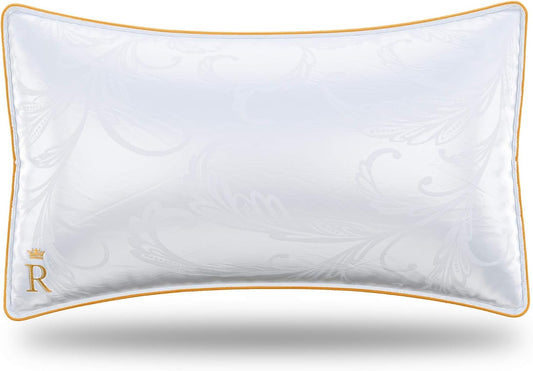 Royal Therapy King-Size Professional Hotel Pillow (Pack of 1) - A Set of Premium Plush Gel Microfiber Down Alternative Hypoallergenic Bed Pillows for Your Bedroom - Side, Stomach & Back Sleepers