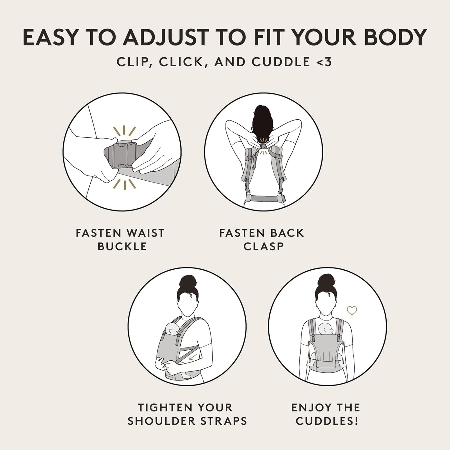 Baby Tula Breathable Mesh Panel Free-to-Grow Baby Carrier - Adjustable, Comfortable, Newborn to Toddler Carrier - Ergonomic Fit for 7lbs to 45lbs - Back & Front Carry Options - Urbanista (Black)