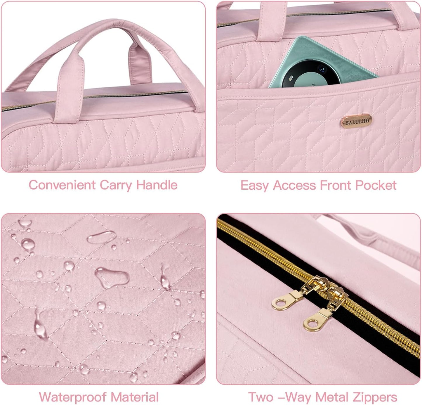 Toiletry Bag for Women, Travel Toiletry Bag with Hanging Hook Makeup Organizer, Waterproof Large Capacity Travel Bag for Accessories, Shampoo, Full Sized Container, Toiletries,Pink