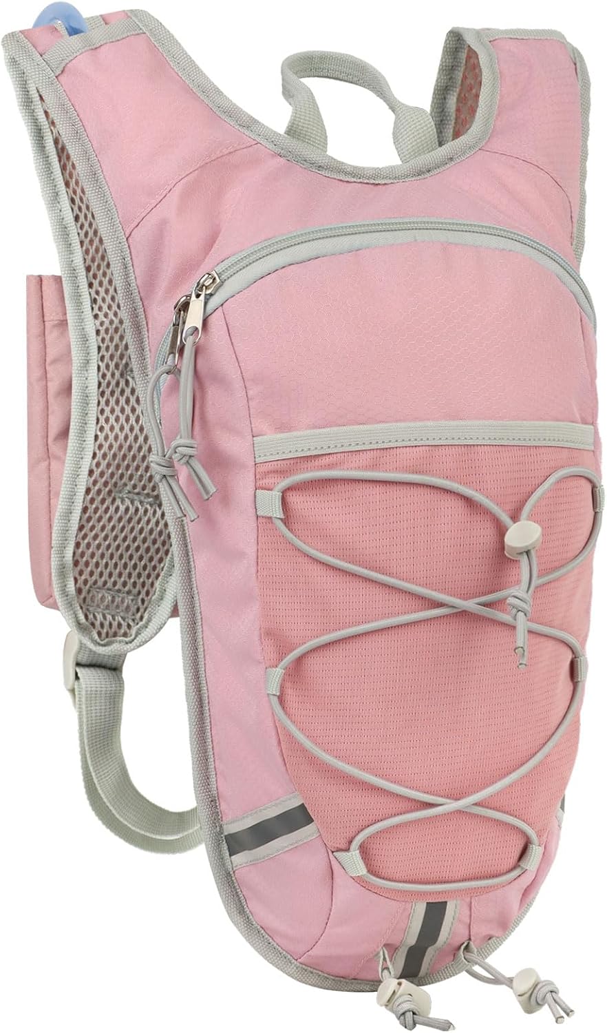 Lightweight Hydration Backpack 2L Water Bladder Pack for Running, Cycling, Hiking – Anti-Theft Water Backpack with Phone Holder, Trekking Pole Holder & Reflective Strips for Men & Women