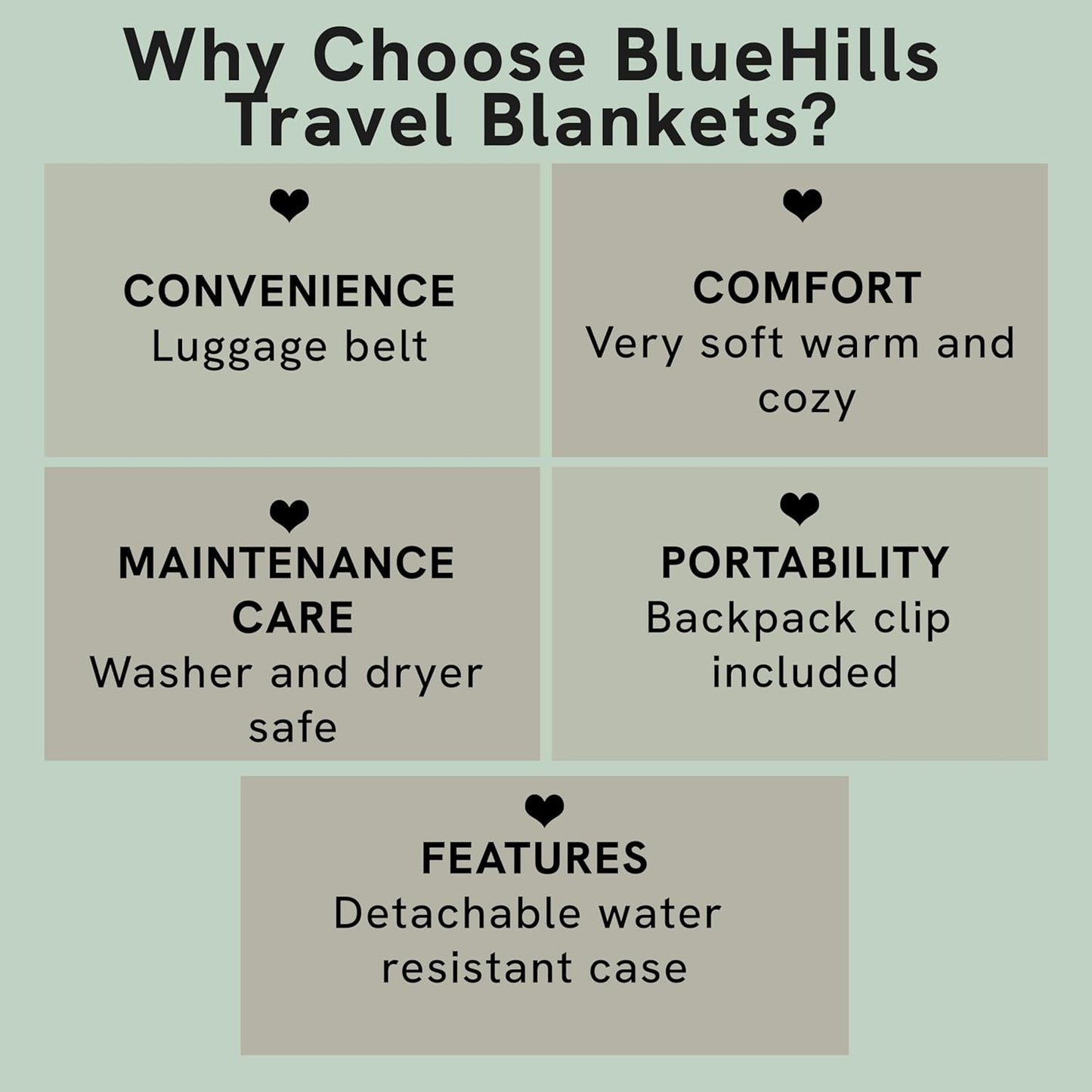BlueHills Ultra Compact Travel Blanket 2 Pack Large Soft Cozy Portable Blanket Sheet with Carry Case and for Flight Airplane Car Layover Camping Hotel Blue C205-2PK-Royal