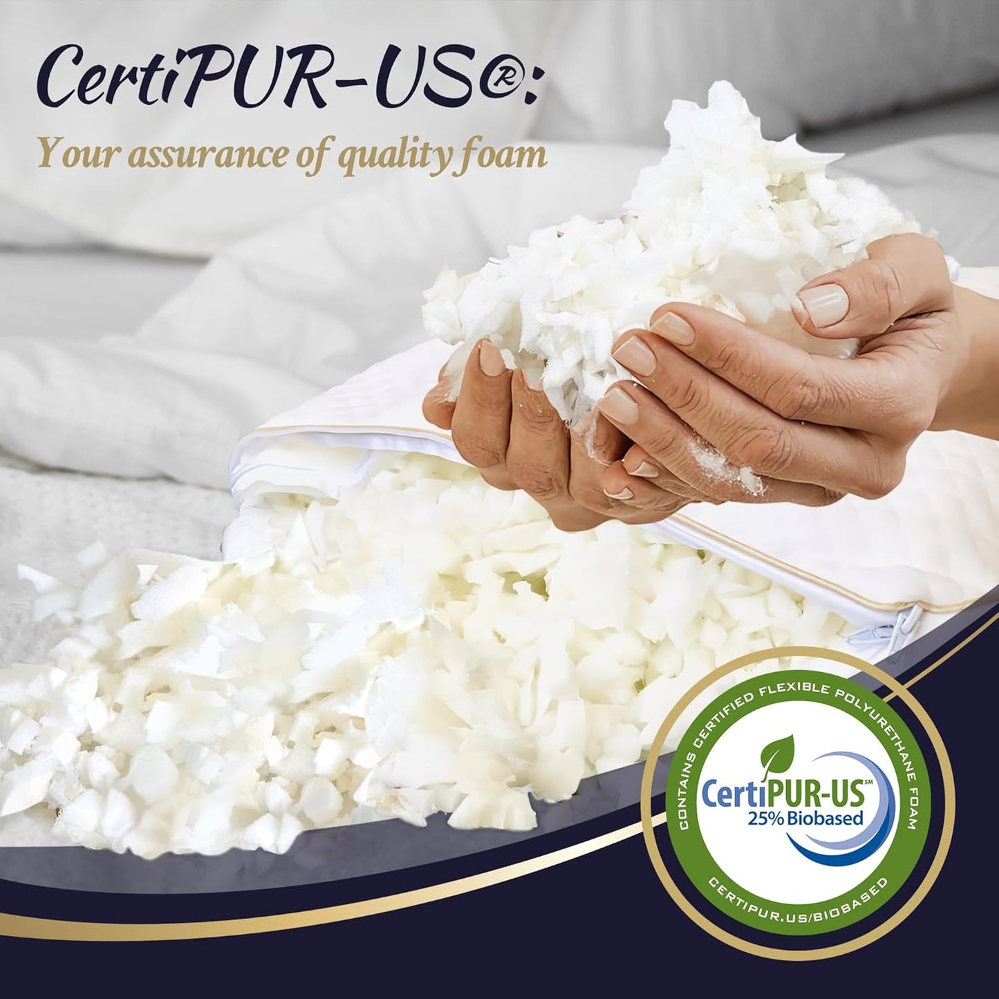 Royal Therapy 4-Pack Queen Memory Foam Pillow, Adjustable Shredded Odor-Free Pillow for Neck & Shoulder Pain Relief, Support for Back, Stomach, Side Sleepers, AirFlowPRO