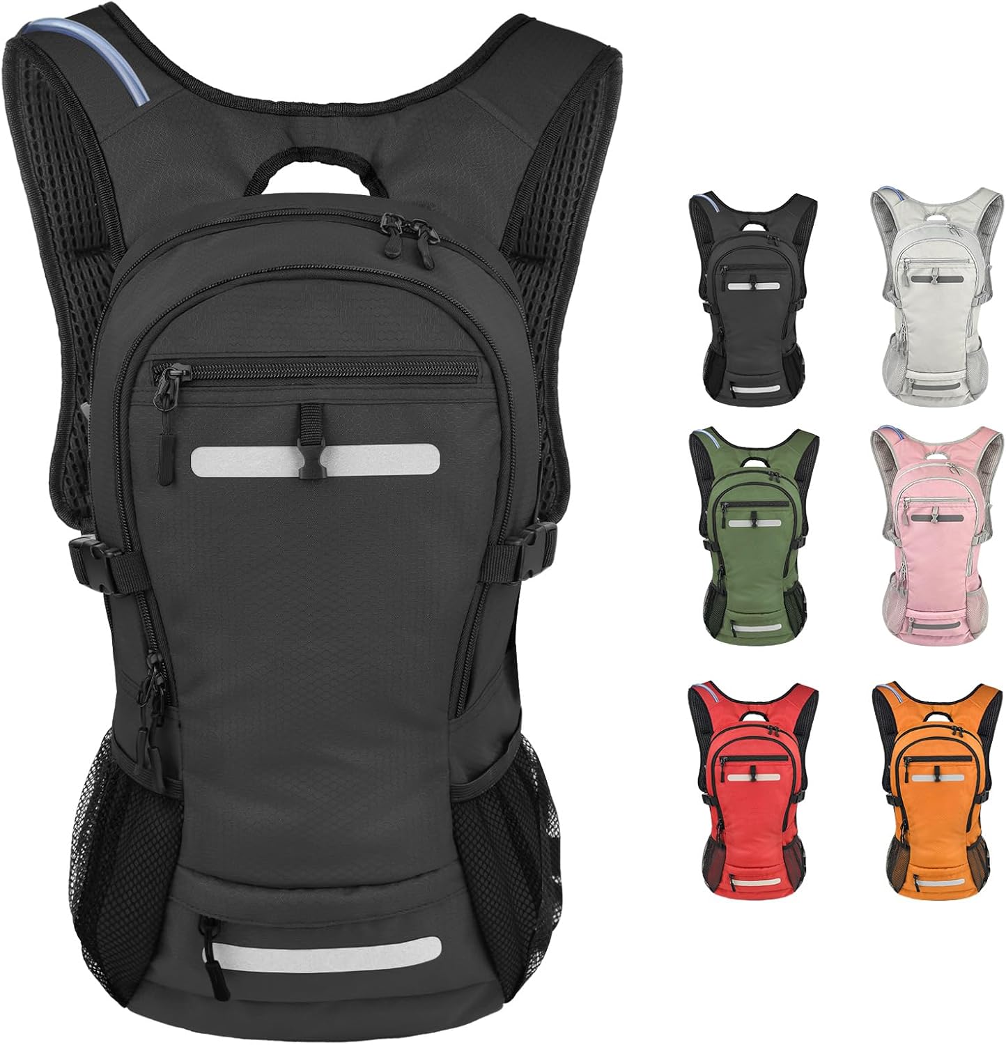 Zavothy 18L Hydration Backpack with 3L Water Bladder – Waterproof Hiking Pack with Insulated Bladder Compartment, Hidden Helmet Holder & Rain Cover – for Running, Cycling, and Camping