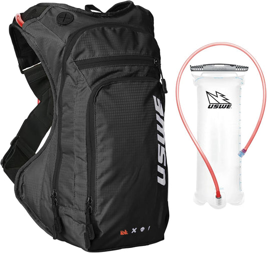 USWE Outlander Moto Hydration Pack, Running, Hiking Hydration Backpack with Water Bladder, Hydropack for Men and Women, Backpack Gear and Equipment for Cycling, MTB