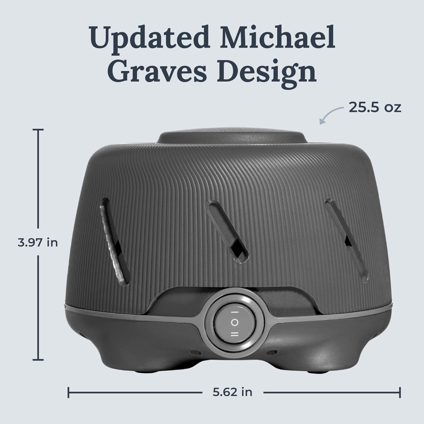 Yogasleep Dohm (Gray) The Original White Noise Machine, Relaxing Natural Sound from a Real Fan, Noise Cancelling for Office Privacy, Sleep Aid for Adults & Baby, Travel Size Pink Noise Machine