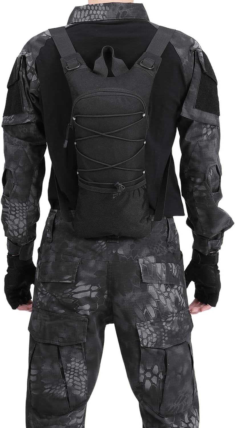 ATBP Running Hydration Vest Pack Thermal Insulation 3L TPU Water Bladder Tactical Backpack Bag for Cycling Hiking Daypack Men & Women